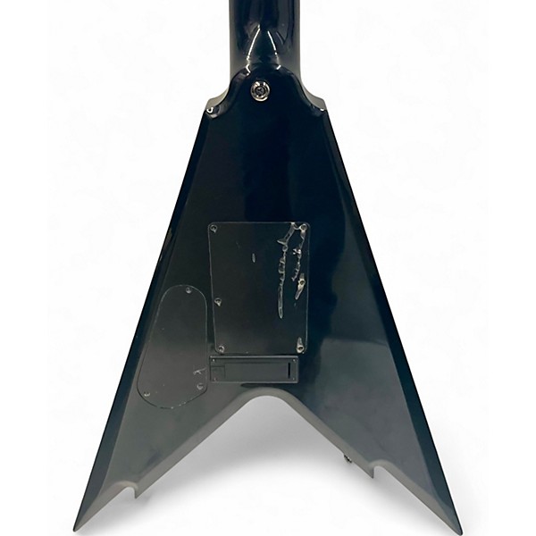 Used 2007 Dean Razorback V 255 Black and Yellow Solid Body Electric Guitar