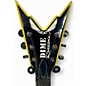 Used 2007 Dean Razorback V 255 Black and Yellow Solid Body Electric Guitar