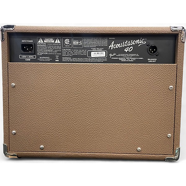Used Fender Acoustasonic Jr 40W Acoustic Guitar Combo Amp