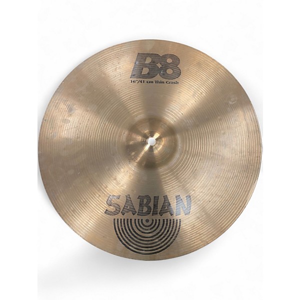 Used SABIAN 16in B8 Thin Crash Cymbal