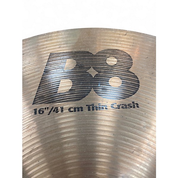 Used SABIAN 16in B8 Thin Crash Cymbal