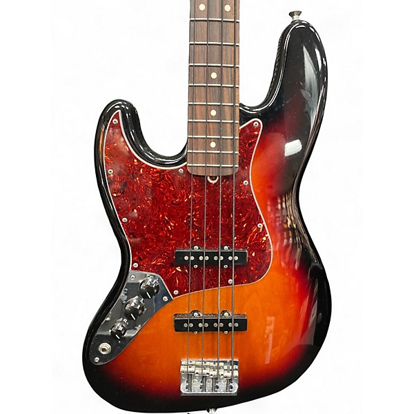 Used Fender American Standard Jazz Bass 2 Color Sunburst Electric Bass Guitar