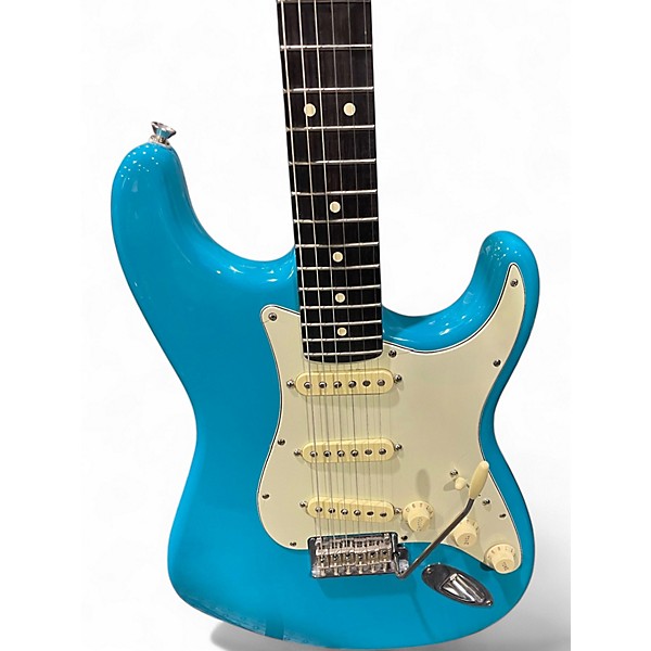 Used 2021 Fender 75th anniversary American Professional iistratocaster Miami Blue Solid Body Electric Guitar