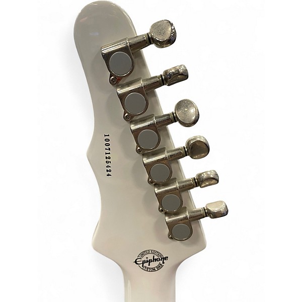 Used Epiphone Wilshire White Solid Body Electric Guitar