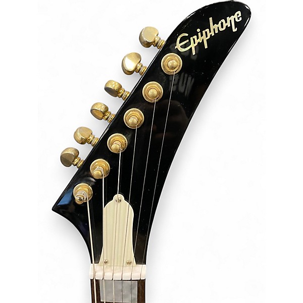 Used Epiphone Explorer Black Solid Body Electric Guitar