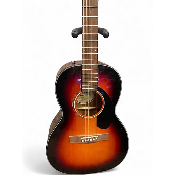 Used Fender CP-60S Parlor Sunburst Acoustic Guitar