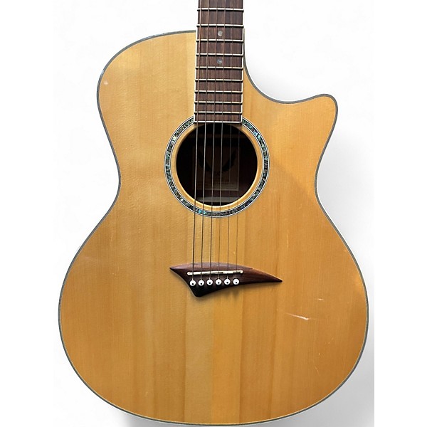 Used Dean exotica bb Natural Acoustic Electric Guitar