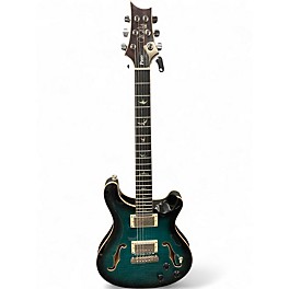 Used PRS SE Hollowbody II Piezo Peacock Blue Hollow Body Electric Guitar