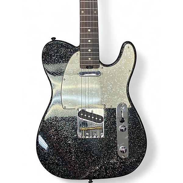 Used Firefly FFTL GALAXY BLACK SPARKLE Solid Body Electric Guitar