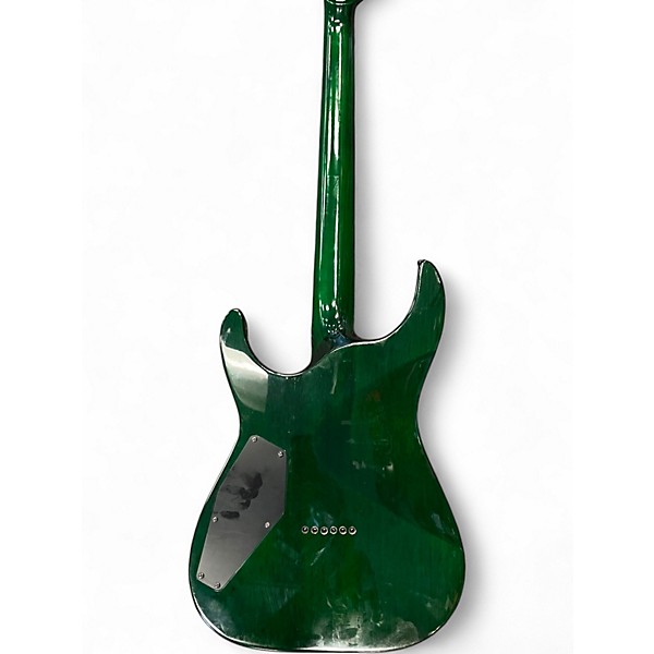 Used ESP ltd deluxe Green Solid Body Electric Guitar