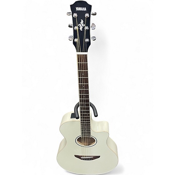 Used Yamaha APX600 Antique White Acoustic Electric Guitar