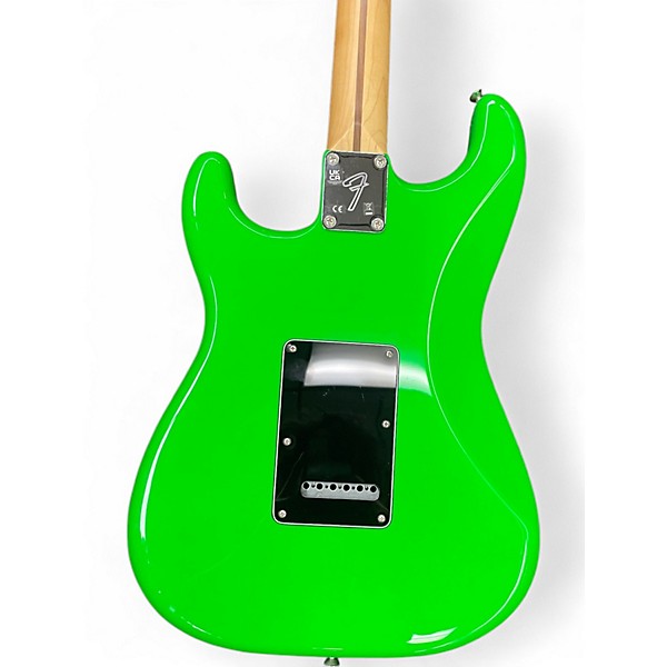 Used 2022 Fender Limited Edition Player Stratocaster Neon Green Solid Body Electric Guitar