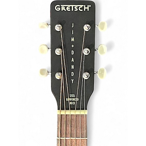 Used 2025 Gretsch Guitars Jim Dandy Deltoluxe Parlor Black Top Acoustic Guitar