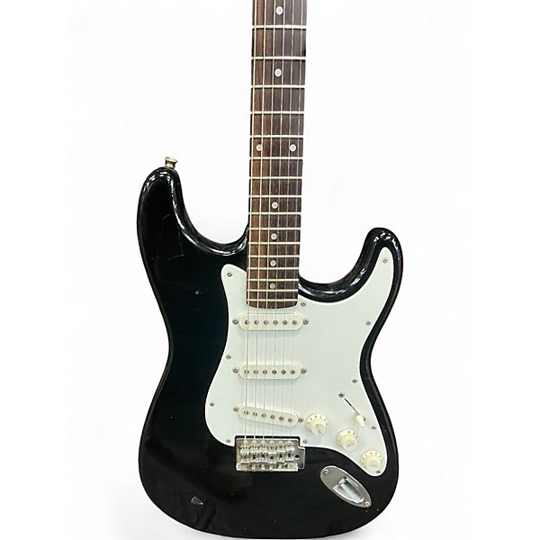 Used Memphis Stratocaster Black Solid Body Electric Guitar