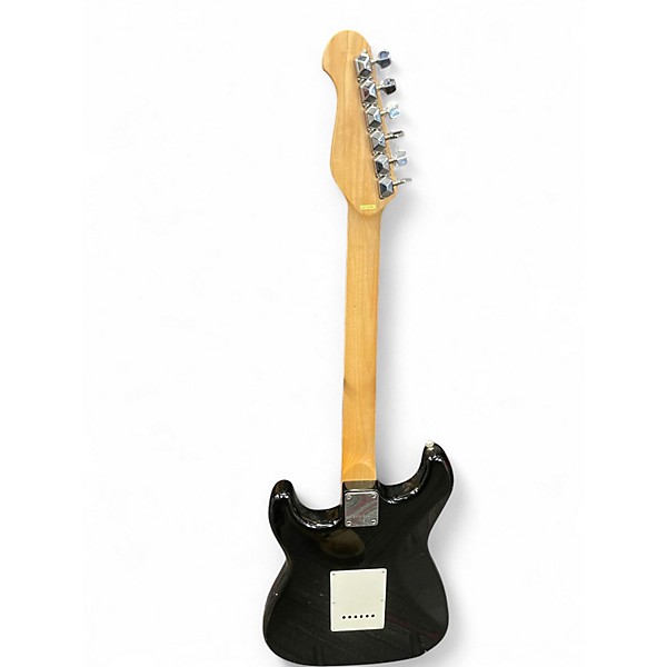 Used Memphis Stratocaster Black Solid Body Electric Guitar