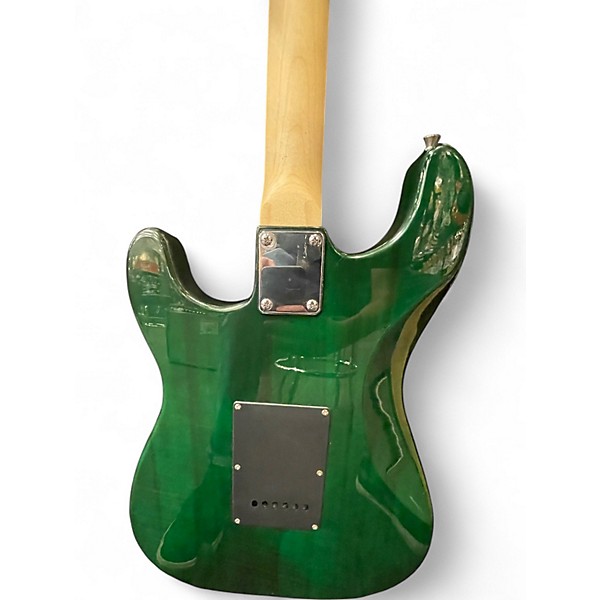Used Glarry Stratocaster Green Solid Body Electric Guitar