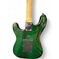 Used Glarry Stratocaster Green Solid Body Electric Guitar