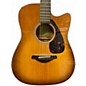 Used Yamaha FGX800C Vintage Natural Acoustic Electric Guitar