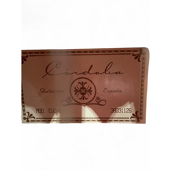 Used Cordoba CWES Natural Classical Acoustic Electric Guitar