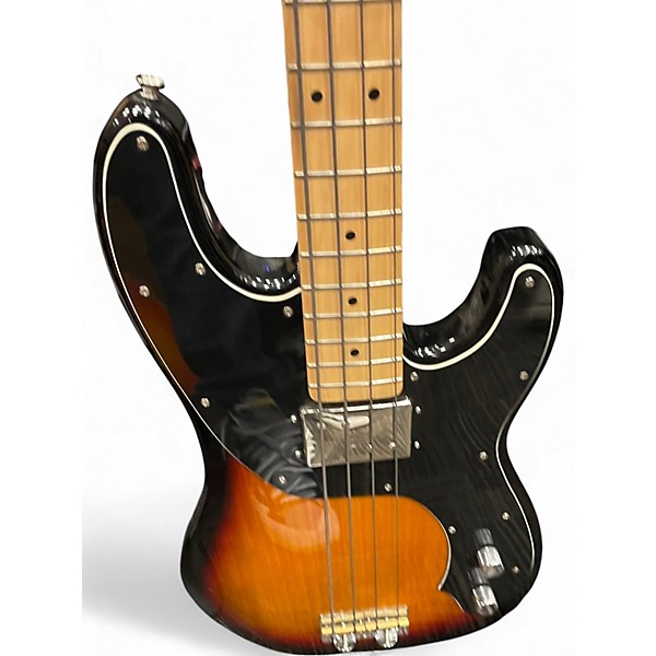 Used 2010s Squier fender squire 50's classic vibe p bass 2 Color Sunburst Electric Bass Guitar