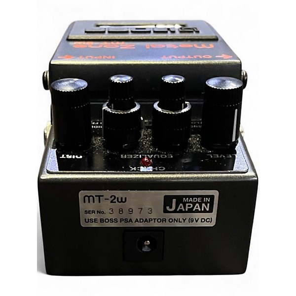 Used BOSS MT2W Metal Zone Waza Craft Effect Pedal