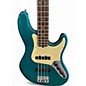 Used Fender American Deluxe Jazz Bass Green Electric Bass Guitar