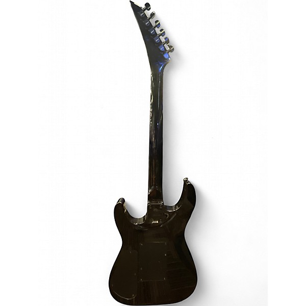 Used Jackson JS32R Dinky Floyd Rose Black and Silver Solid Body Electric Guitar