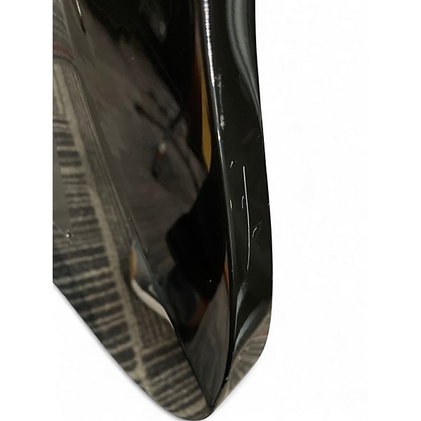 Used Jackson JS32R Dinky Floyd Rose Black and Silver Solid Body Electric Guitar