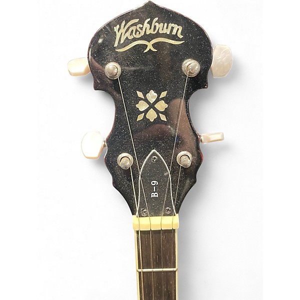 Used Washburn B9 5 String 2 Color Sunburst Banjo