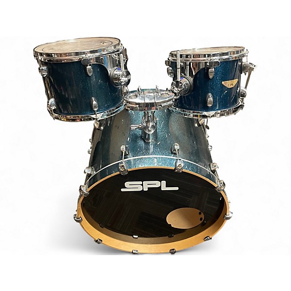 Used SPL 5 Piece VELOCITY 5 PIECE BLUE SPARKLE Drum Kit