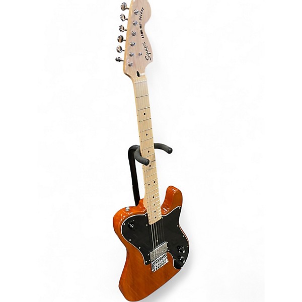 Used Squier Paranormal Series Esquier Deluxe Natural Solid Body Electric Guitar