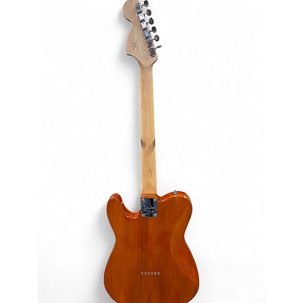 Used Squier Paranormal Series Esquier Deluxe Natural Solid Body Electric Guitar