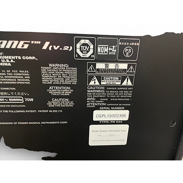 Used Fender Mustang I V2 20W 1X8 Guitar Combo Amp