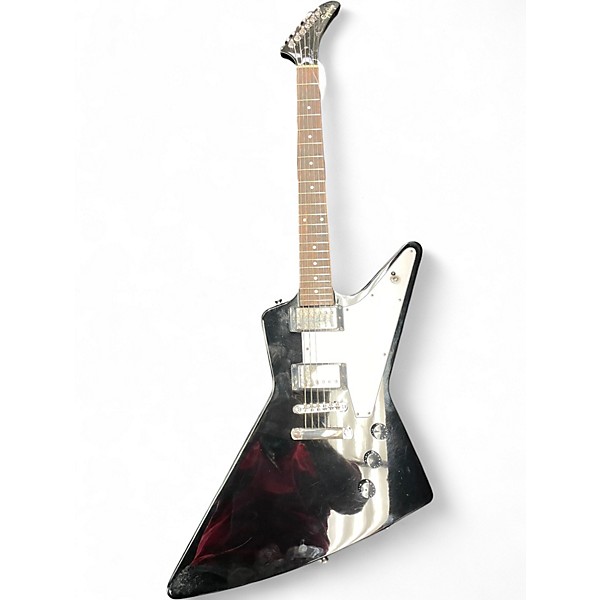 Used Epiphone Explorer Black and White Solid Body Electric Guitar