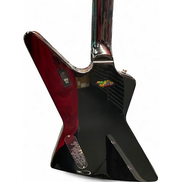 Used Epiphone Explorer Black and White Solid Body Electric Guitar