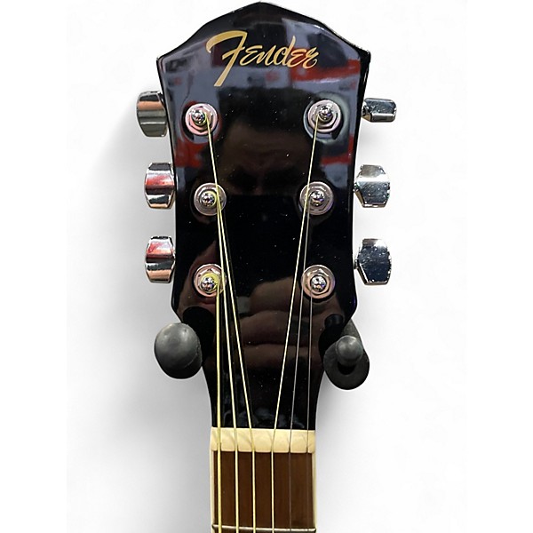 Used Fender FA-125CE Black Acoustic Electric Guitar