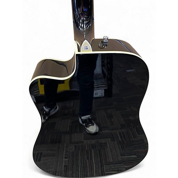 Used Fender FA-125CE Black Acoustic Electric Guitar