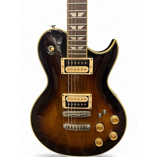 Used 1980s Aria PE60 2 Color Sunburst Solid Body Electric Guitar