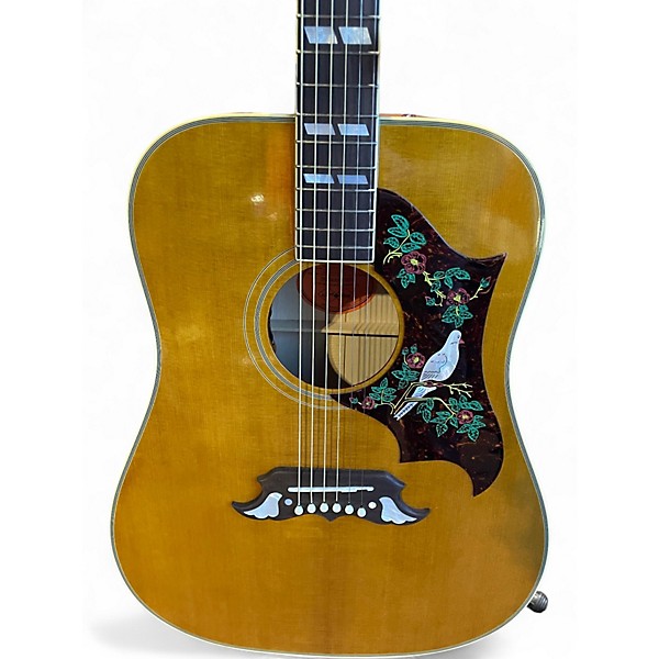 Used Epiphone 1963 Dove Reissue Vintage Natural Acoustic Electric Guitar