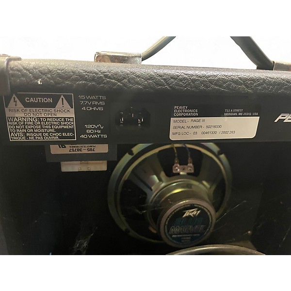 Used Peavey Rage 158 1X8 15W Guitar Combo Amp