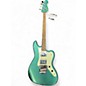 Used Squier Paranormal Rascal Bass HH  Green Electric Bass Guitar thumbnail