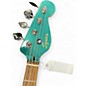 Used Squier Paranormal Rascal Bass HH  Green Electric Bass Guitar