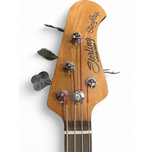Used Sterling by Music Man Sting Ray 4 2 Tone Sunburst Electric Bass Guitar
