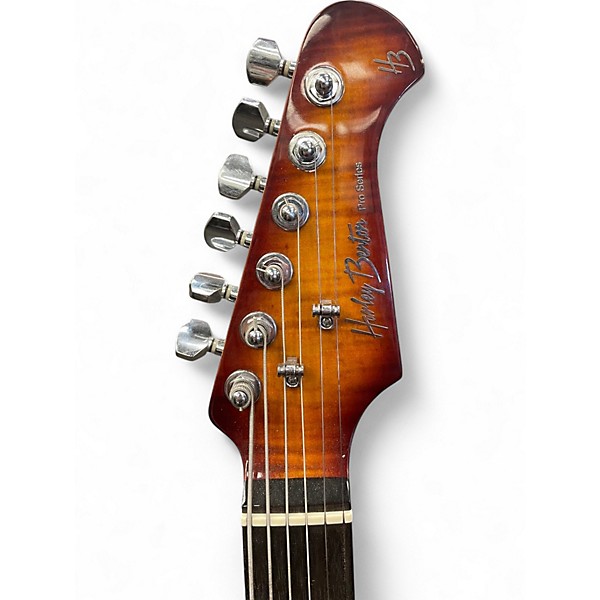 Used Harley Benton FUSION HSH GLOSS TRANS FLAMED BENGAL BURST Solid Body Electric Guitar