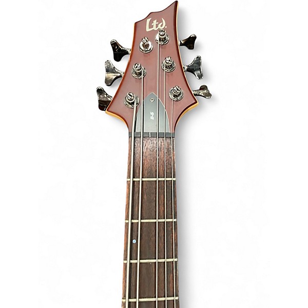 Used Ltd 6 STRING D-6 DARK BROWN Electric Bass Guitar