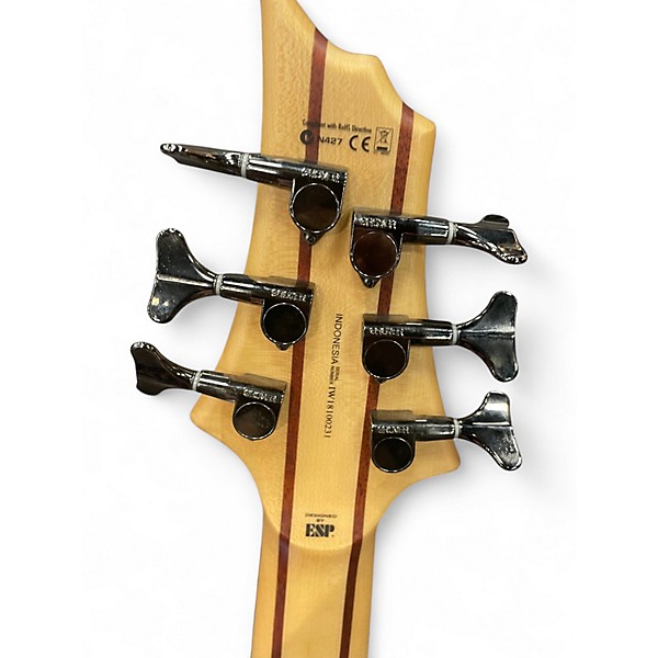 Used Ltd 6 STRING D-6 DARK BROWN Electric Bass Guitar