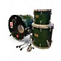 Used Pearl 3 Piece Masters Maple Emerald Green Drum Kit