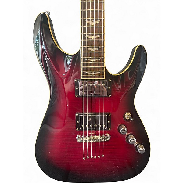 Used Schecter Guitar Research Diamond Series C-1+ Black Cherry Solid Body Electric Guitar