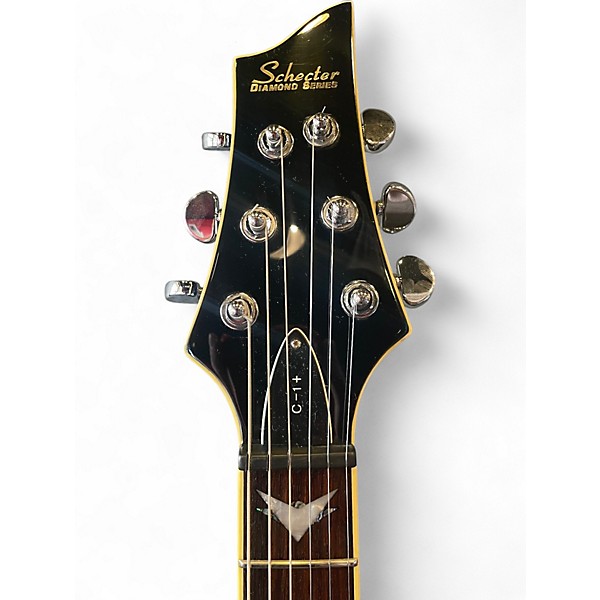 Used Schecter Guitar Research Diamond Series C-1+ Black Cherry Solid Body Electric Guitar