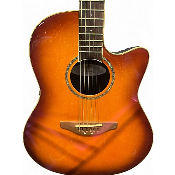 Used Ovation GC28Ab Celebrity 2 Tone Sunburst Acoustic Electric Guitar